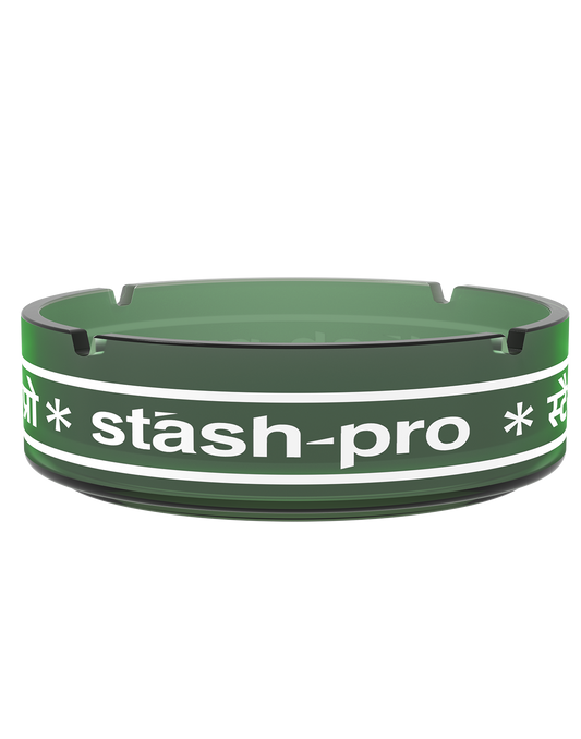 Stash Pro Frosted Glass AshTray - Green