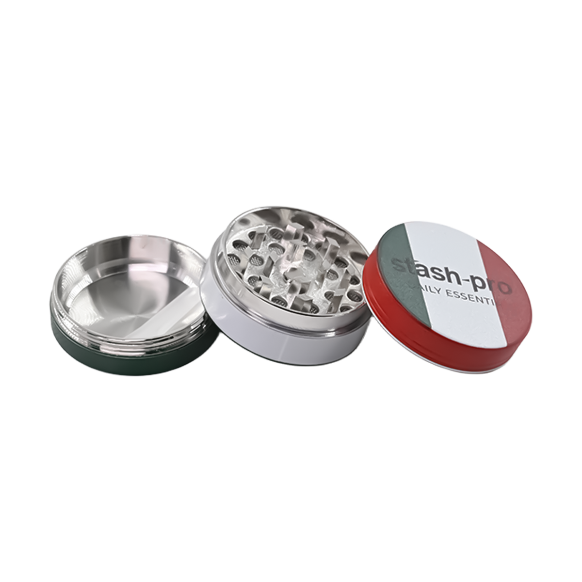 stash-pro Zinc Herb Grinder – Italy (Small)