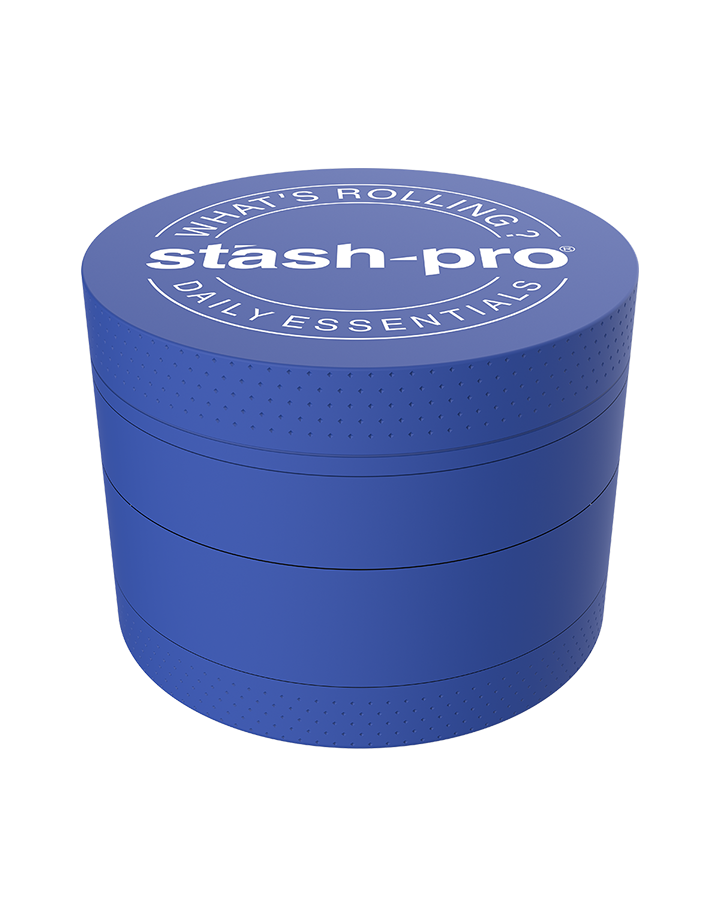 Blue Glow in the Dark Herb Grinder – Large | 4-Piece