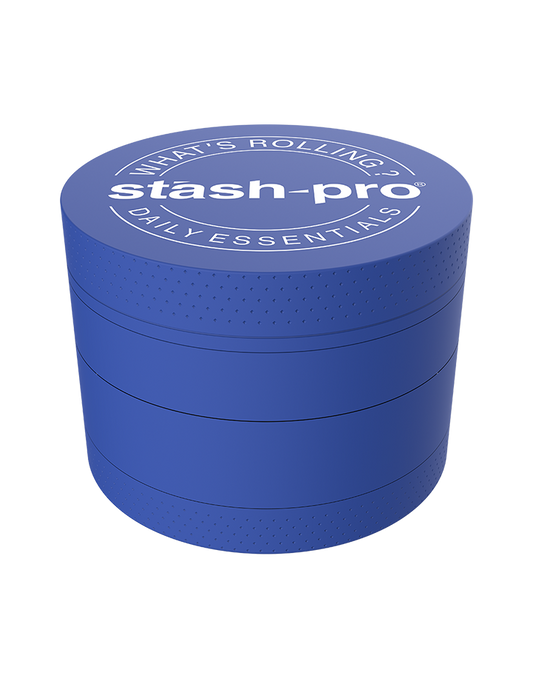 Blue Glow in the Dark Herb Grinder – Large | 4-Piece