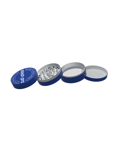 Blue Glow in the Dark Herb Grinder – Large | 4-Piece