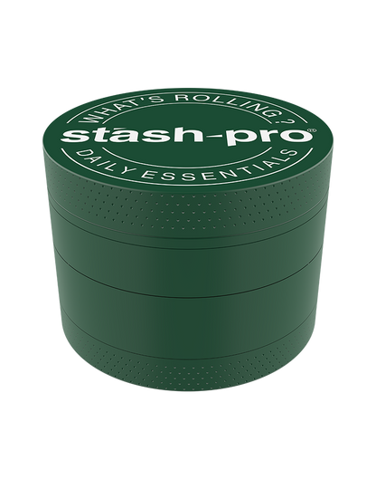 Dark Green Glow in the Dark Herb Grinder – Large | 4-Piece