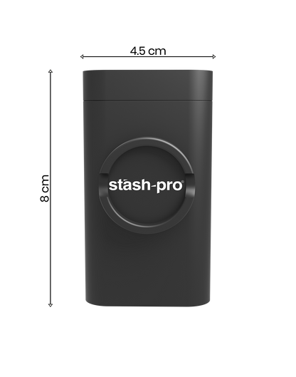 stash-pro Portable Herb Grinder + Storage Jar – All-in-One Travel Essential