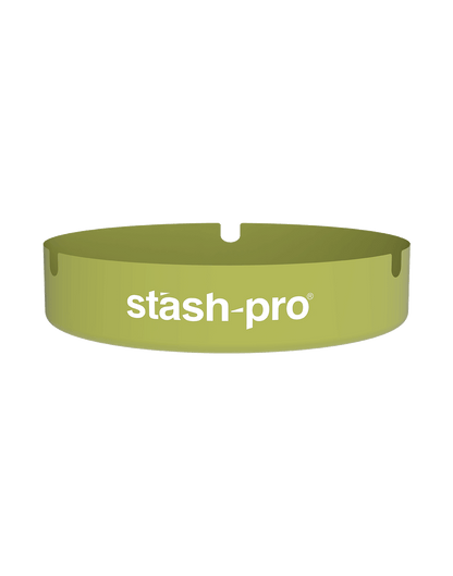stash-pro metal ashtray Olivine color angled view