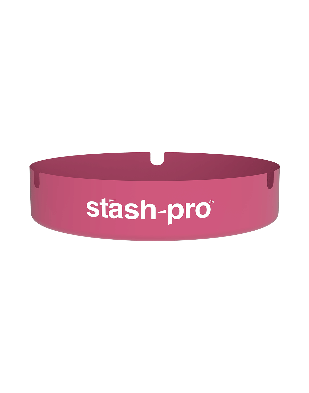 stash-pro metal ashtray Pink color angled view