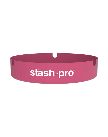 stash-pro metal ashtray Pink color angled view