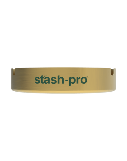 stash-pro metal ashtray Gold color side view
