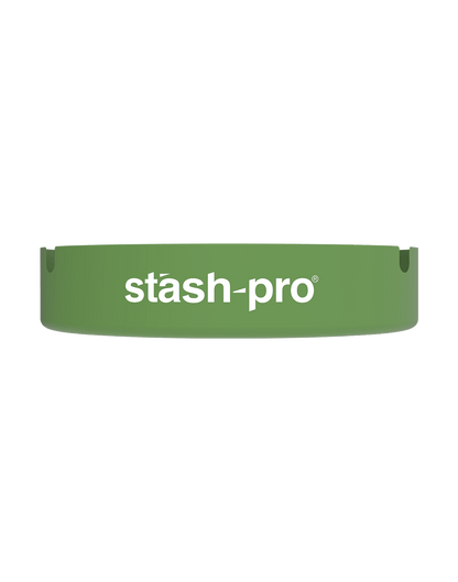 stash-pro metal ashtray Green color side view