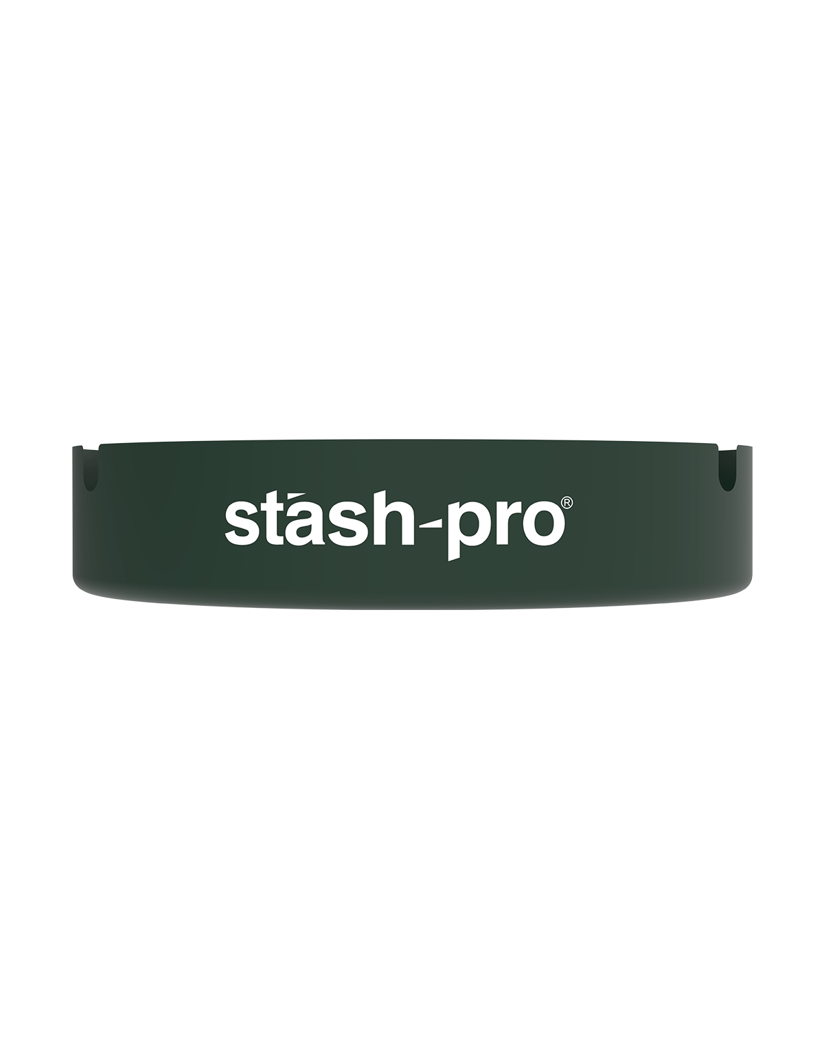 stash-pro metal ashtray Dark Green color side view