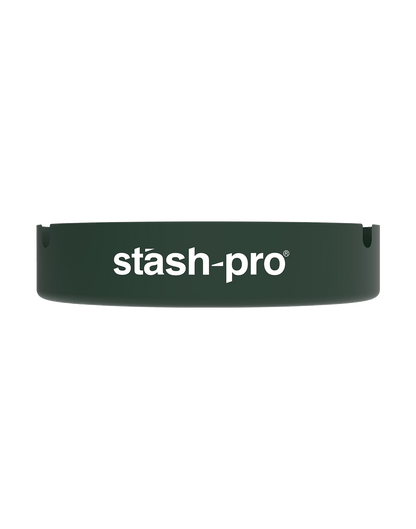 stash-pro metal ashtray Dark Green color side view