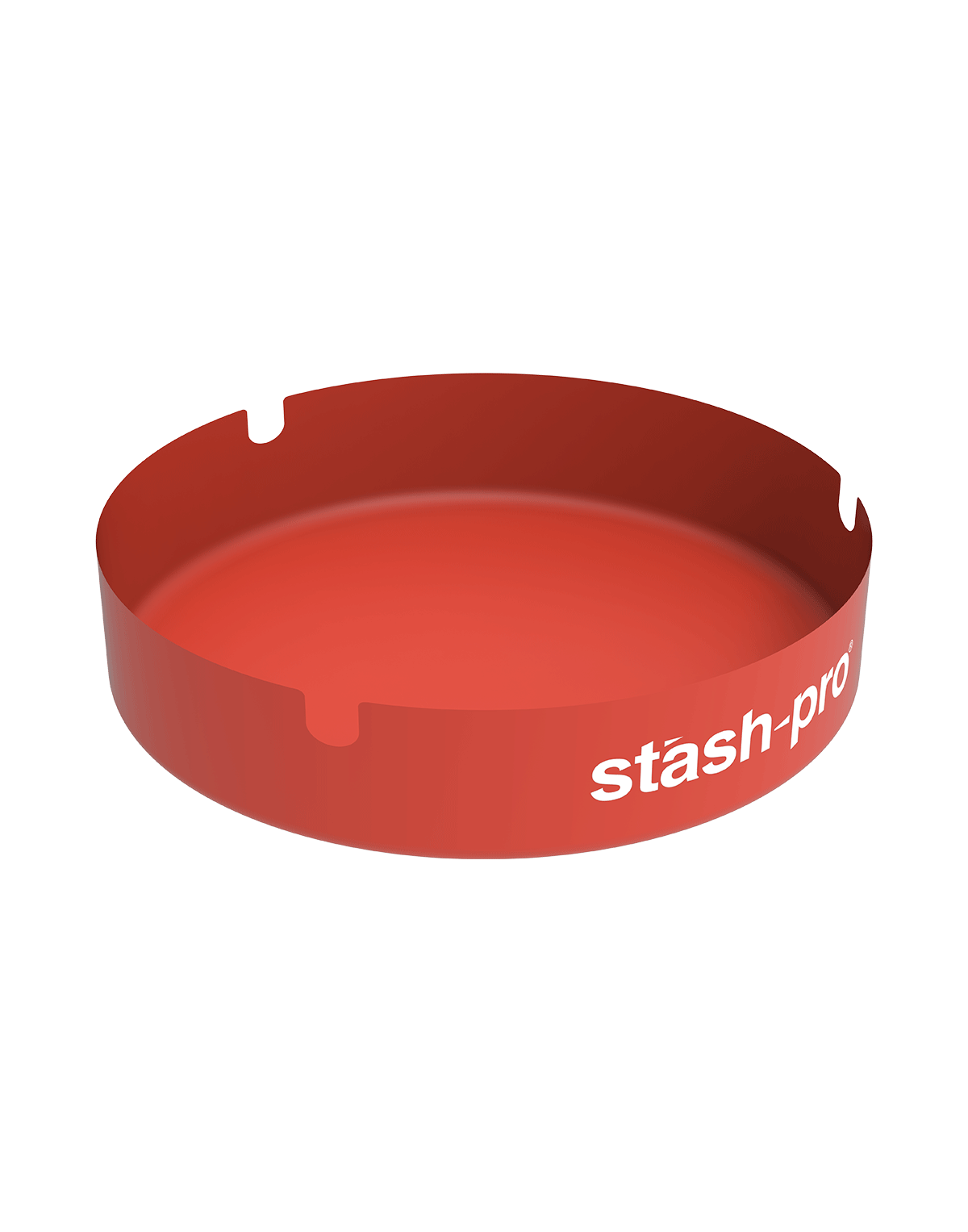stash-pro metal ashtray Orange color top view