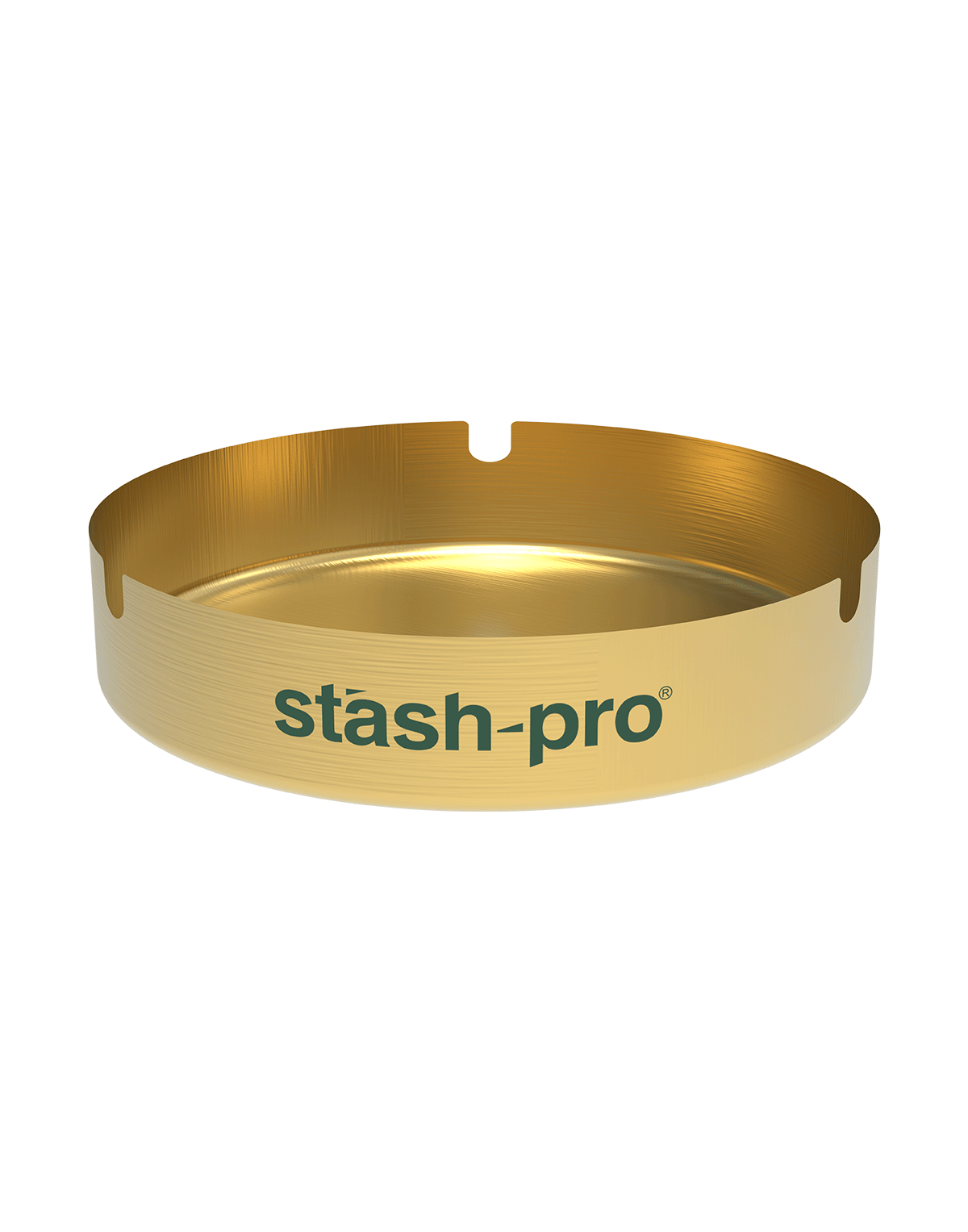 stash-pro metal ashtray Gold color
