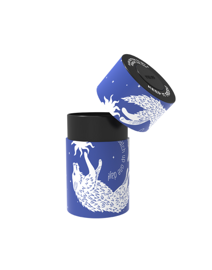 stash-pro Airtight Smell-Proof Storage Jar Blue Wolf