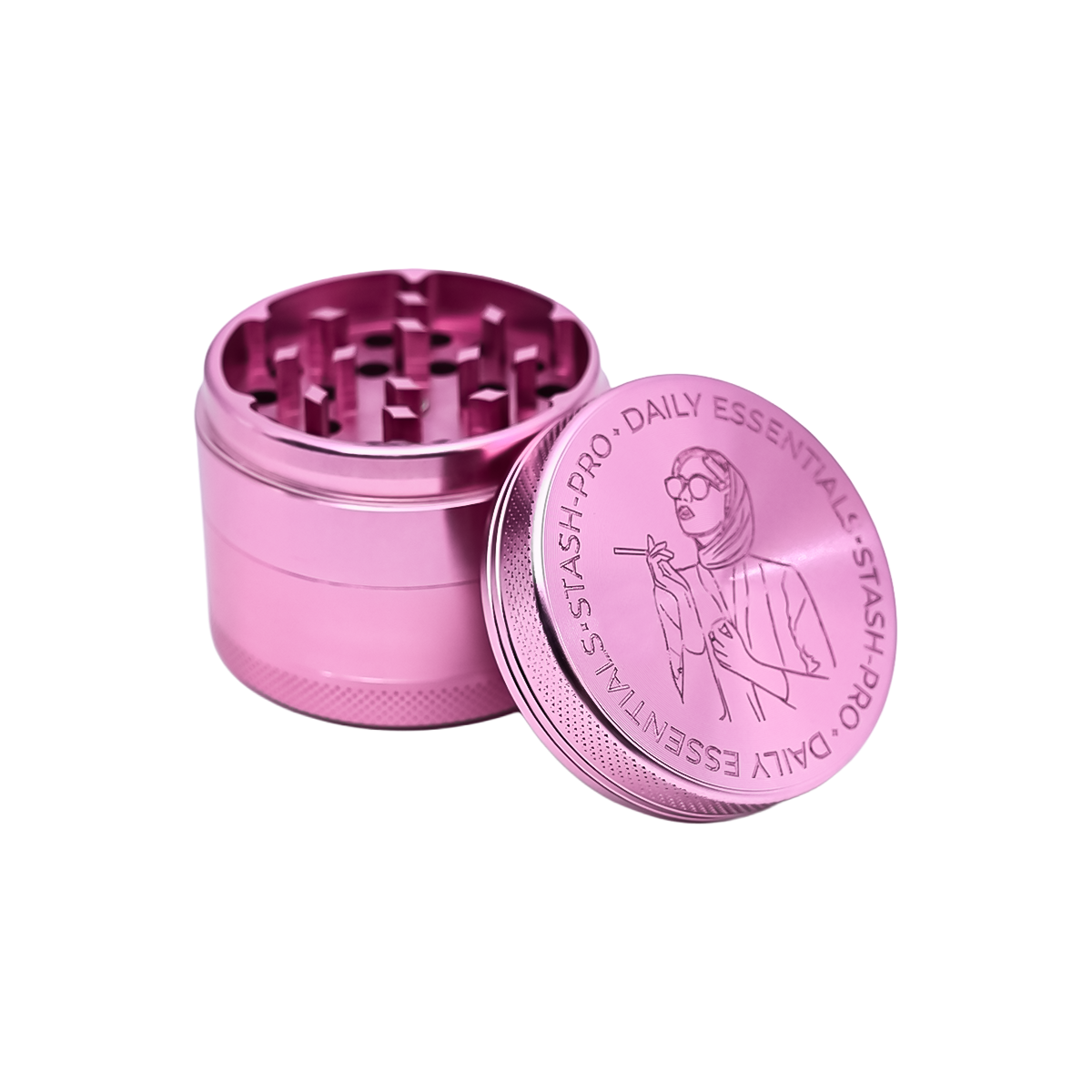 stash-pro Pink Grinder – Large