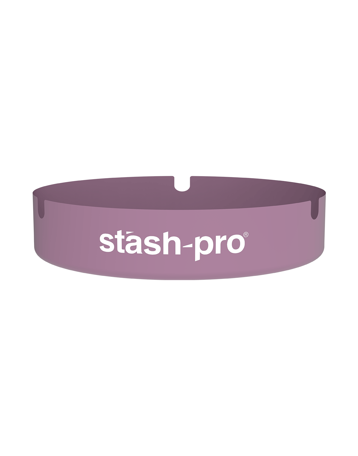 stash-pro metal ashtray Purple color angled view