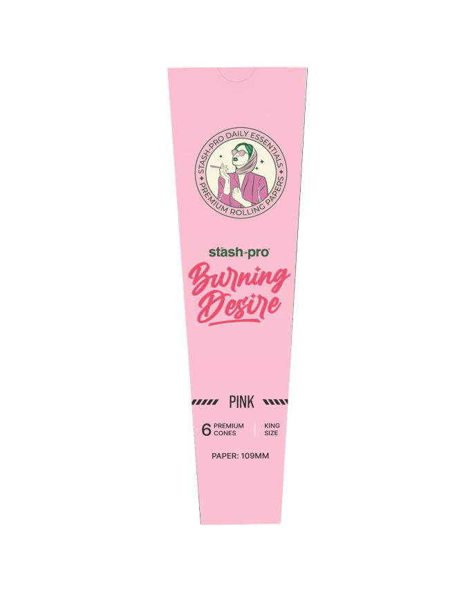 Pre-Rolled Cones – Pink | Burning Desire Series | Stash Pro