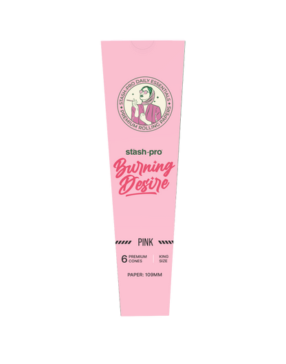 Pre-Rolled Cones – Pink | Burning Desire Series | Stash Pro