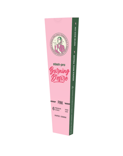 Pre-Rolled Cones – Pink | Burning Desire Series | Stash Pro