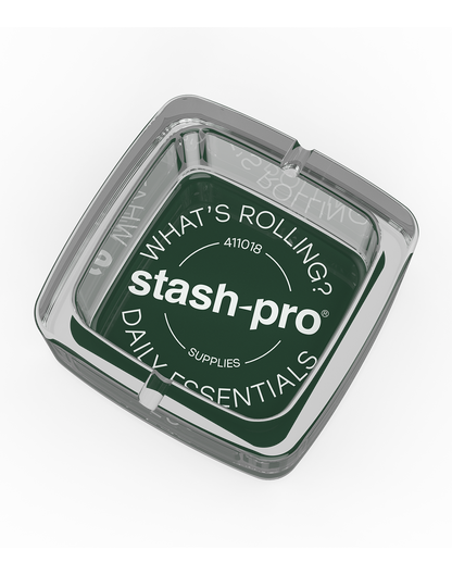 stash-pro Square Glass Ashtray - Seal
