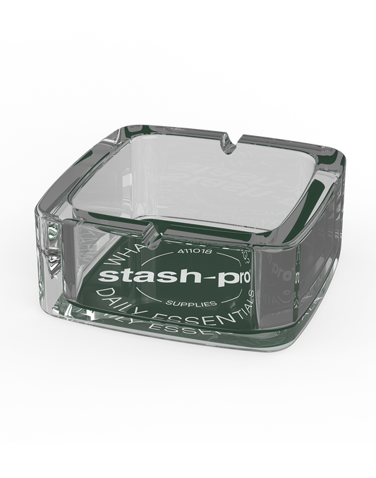 stash-pro Square Glass Ashtray - Seal