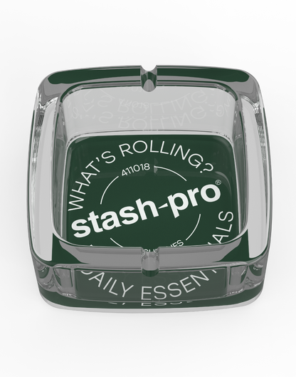 stash-pro Square Glass Ashtray - Seal