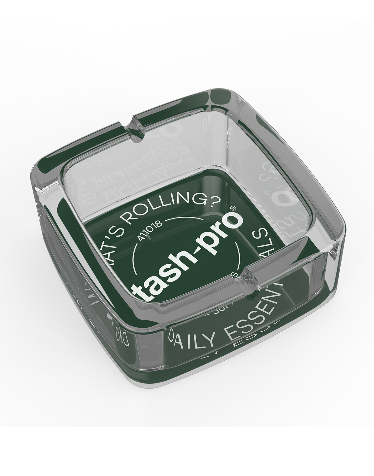 stash-pro Square Glass Ashtray - Seal