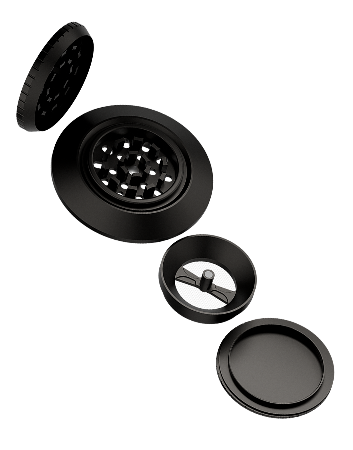 stash-pro UFO Herb Grinder - Black