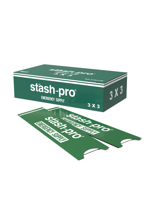 stash-pro Emergency Supply - White 3x3 (Full Box)